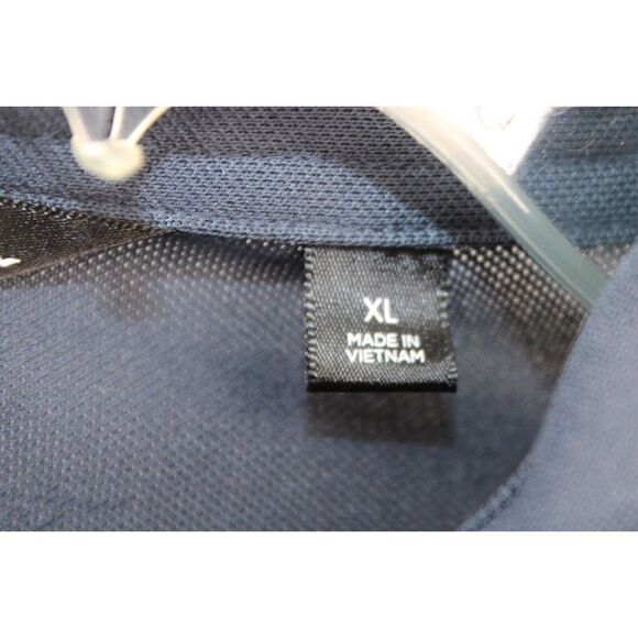 TRAVIS MATHEW BLUE WITH CHEST STRIPES POLO MENS SIZE XL SHORT SLEEVE SHIRT GOLF - Picture 7 of 8